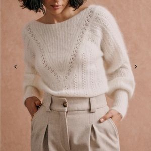 Sezane Rosa Jumper - Ecru